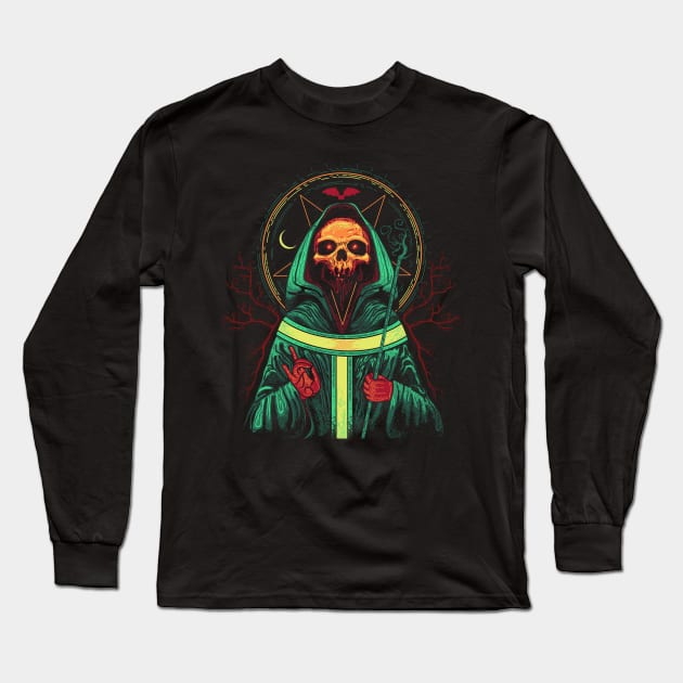 Saint Hallows Eve Long Sleeve T-Shirt by CupidsArt - TP